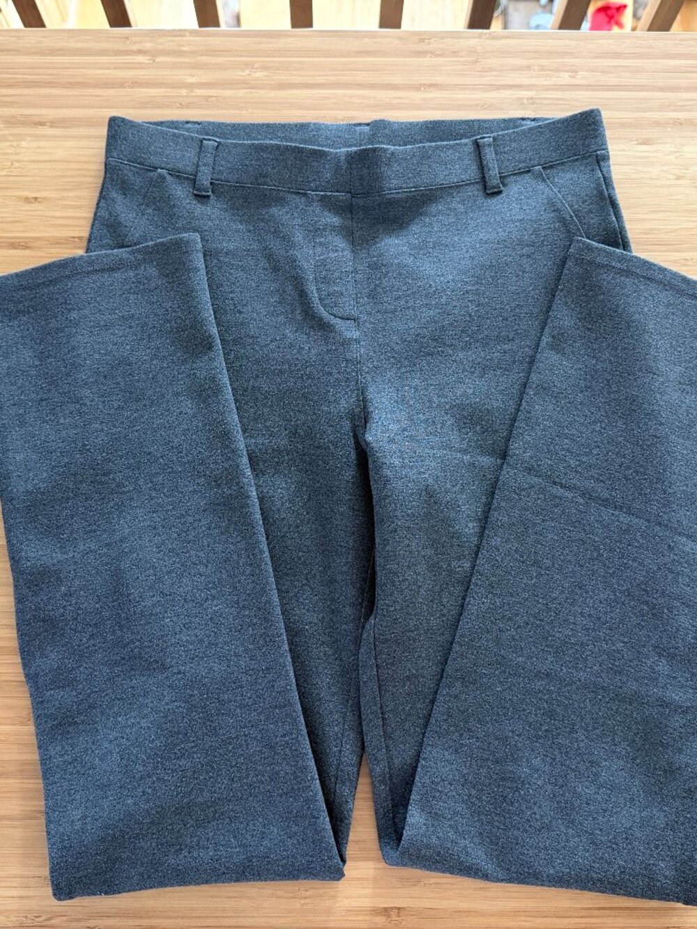 Ultra Stretch Ponte Straight Leg Pants Charcoal EUC Like New